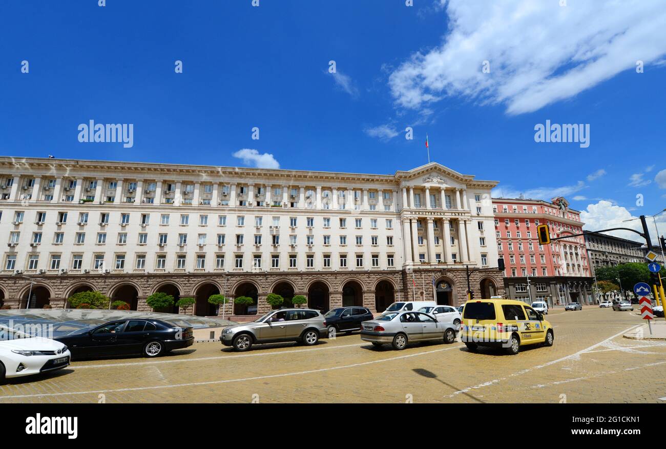 Cour constitutionnelle de Bulgarie à Sofia. Banque D'Images