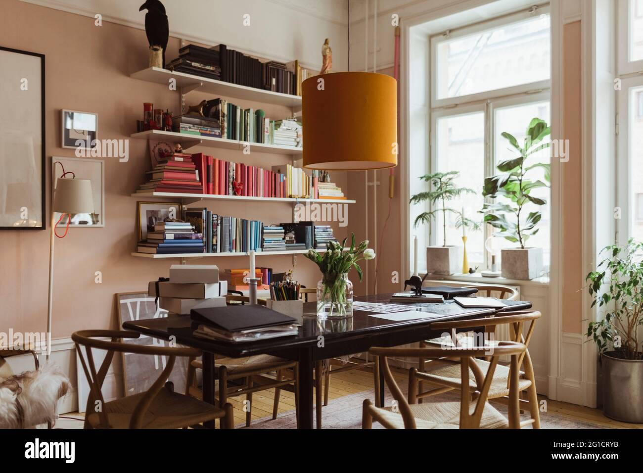 Intérieur de salle de séjour à la maison Banque D'Images