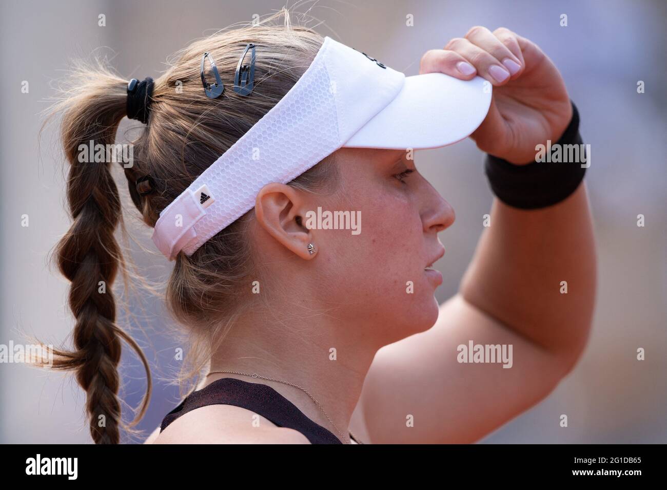 Elena Rybakina lors de l'Open de France 2021 à Roland Garros le 6 juin 2021 à Paris, France. Photo de Laurent Zabulon/ABACAPRESS.COM Banque D'Images