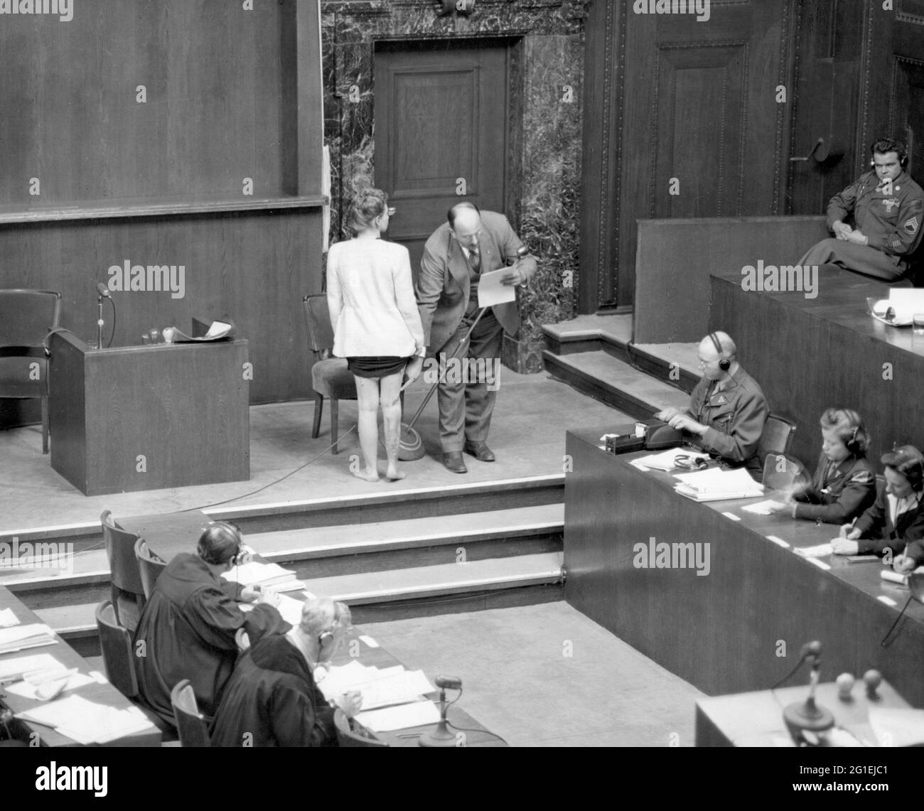 justice, procès, procès des médecins de Nuremberg 1946/1947, USAGE ÉDITORIAL EXCLUSIF Banque D'Images
