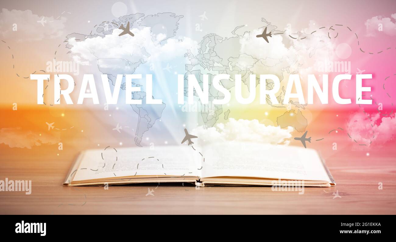 livre ouvert, concept de vacances Banque D'Images