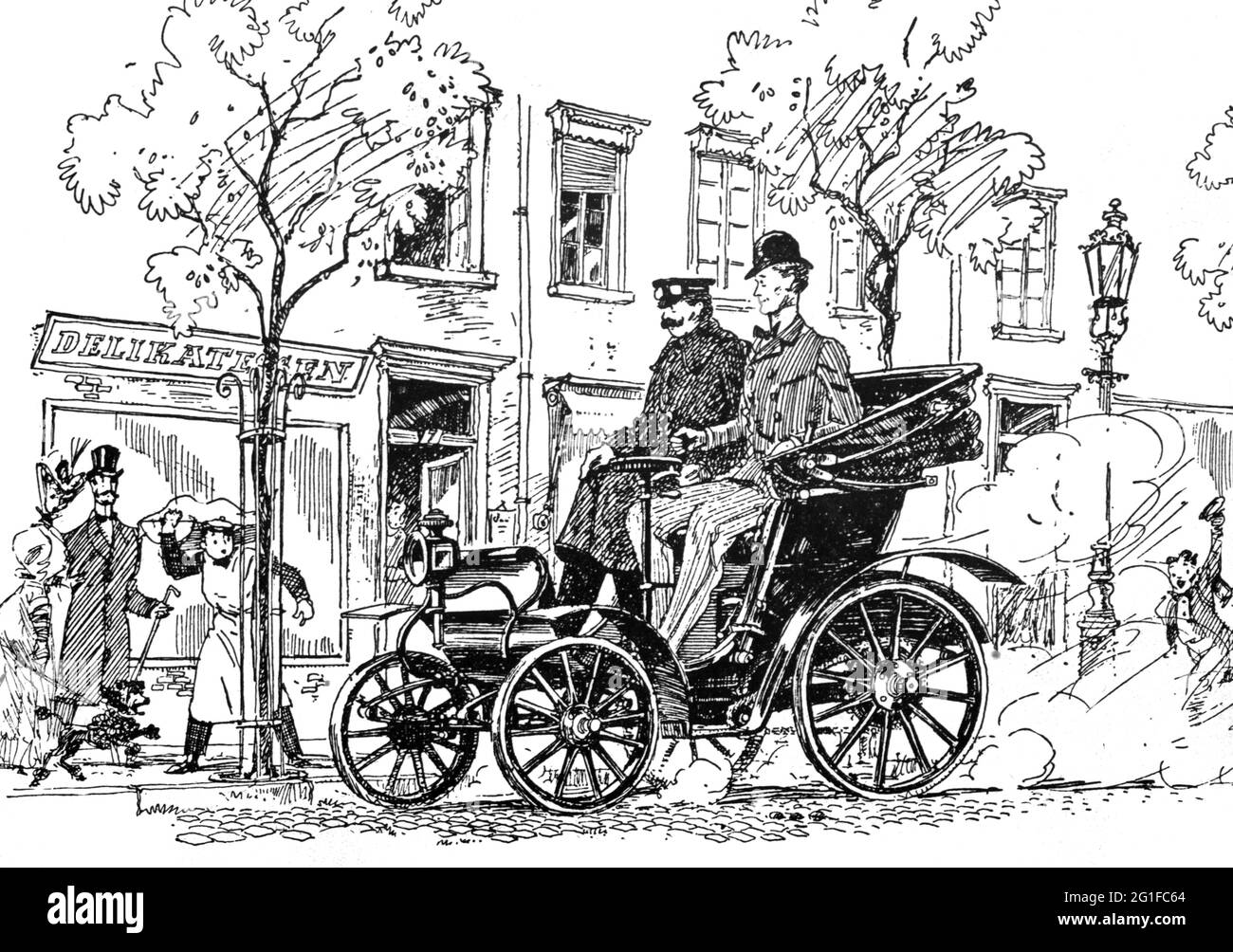 Transport / transport, voitures, variantes de véhicule, Opel 4/8 PS, « voiture du conducteur », 1909, DESSIN, DROITS-SUPPLÉMENTAIRES-AUTORISATION-INFO-NON-DISPONIBLE Banque D'Images