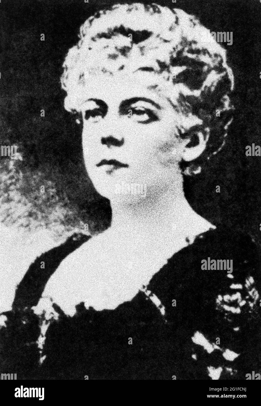 Ayer, Harriet Hubbard, 27.6.1849 - 1903, inventeur américain, cosmétiques « Ayer », PORTRAIT, INFO-AUTORISATION-DROITS-SUPPLÉMENTAIRES-NON-DISPONIBLE Banque D'Images