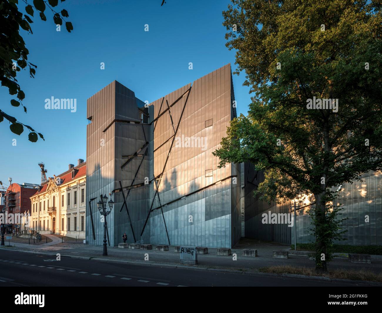 Musée juif, architecte Daniel Libeskind, Lindenstrasse, Berlin-Kreuzberg, Berlin, Allemagne Banque D'Images
