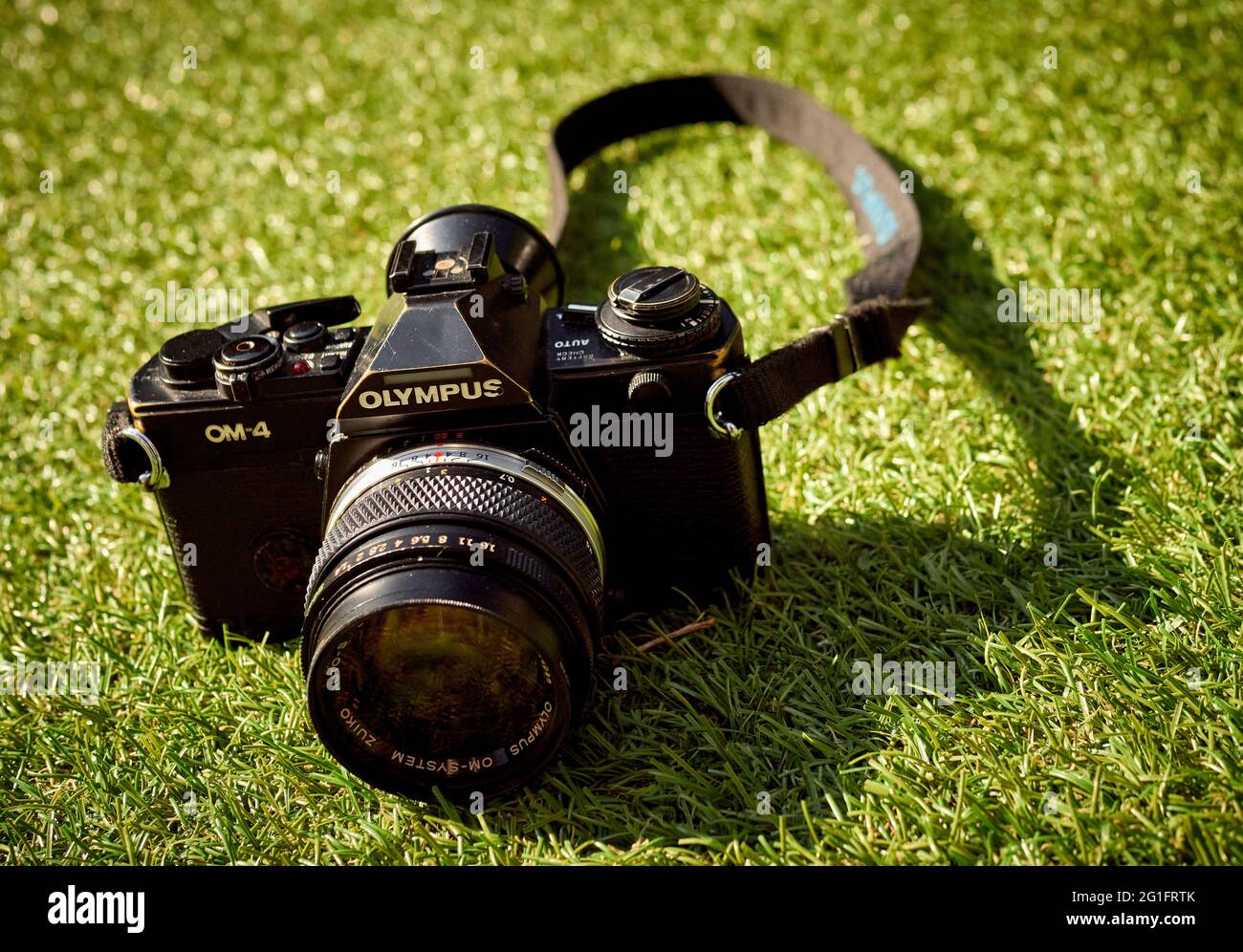 Appareil photo reflex à objectif unique Olympus OM4 de 35 mm, l'OM4 a été introduit pour la première fois en 1983 et la production a pris fin en 1987 Banque D'Images