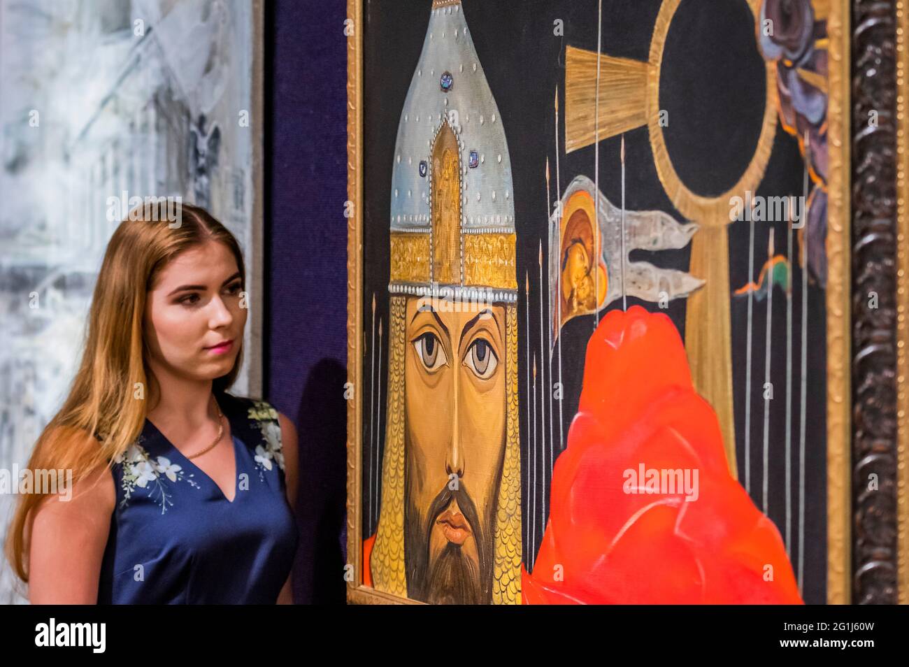 Londres, Royaume-Uni. 7 juin 2021. Ilya Sergeïevitch Glazunov, prince Igor. Estimate 18,000 à 25 000 £ - Aperçu de la vente russe à Bonhams, New Bond Street, Londres. La vente elle-même aura lieu le 9 juin. Crédit : Guy Bell/Alay Live News Banque D'Images