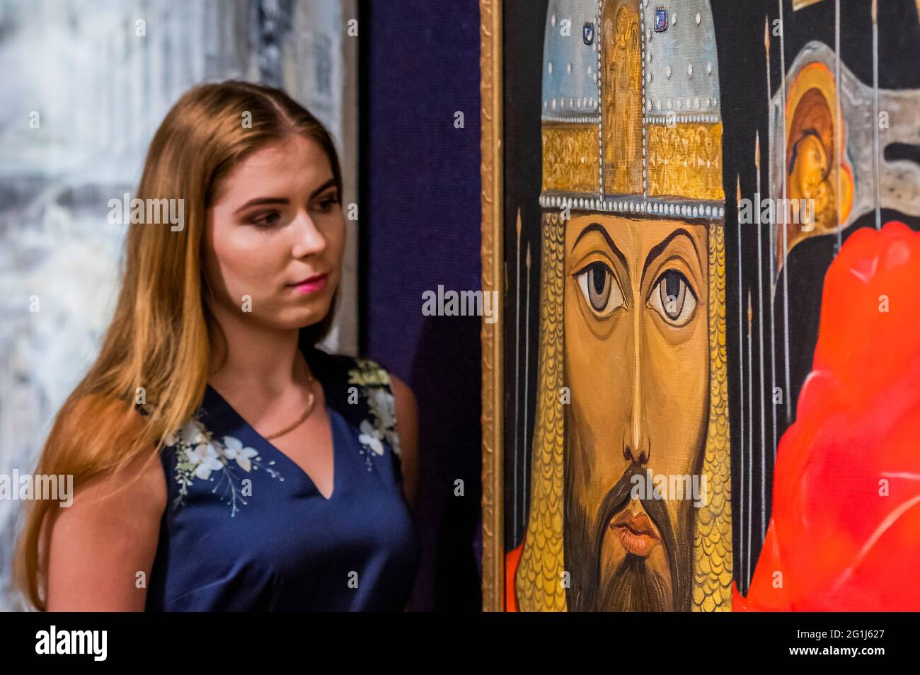 Londres, Royaume-Uni. 7 juin 2021. Ilya Sergeïevitch Glazunov, prince Igor. Estimate 18,000 à 25 000 £ - Aperçu de la vente russe à Bonhams, New Bond Street, Londres. La vente elle-même aura lieu le 9 juin. Crédit : Guy Bell/Alay Live News Banque D'Images