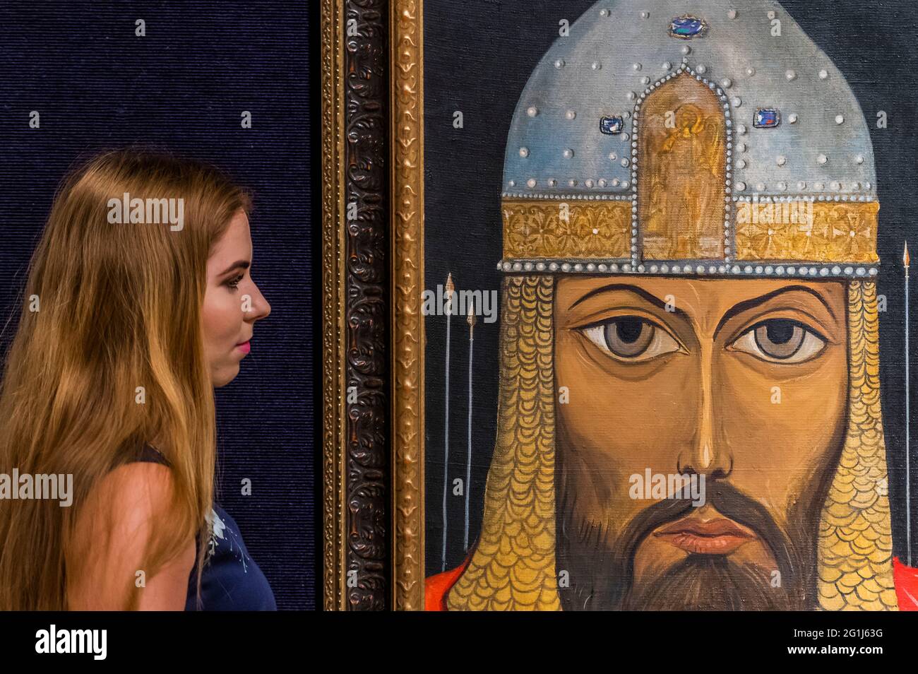 Londres, Royaume-Uni. 7 juin 2021. Ilya Sergeïevitch Glazunov, prince Igor. Estimate 18,000 à 25 000 £ - Aperçu de la vente russe à Bonhams, New Bond Street, Londres. La vente elle-même aura lieu le 9 juin. Crédit : Guy Bell/Alay Live News Banque D'Images