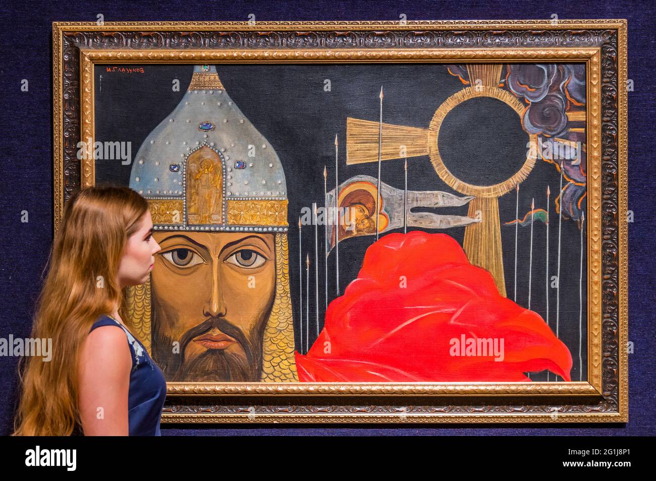 Londres, Royaume-Uni. 7 juin 2021. Ilya Sergeïevitch Glazunov, prince Igor. Estimate 18,000 à 25 000 £ - Aperçu de la vente russe à Bonhams, New Bond Street, Londres. La vente elle-même aura lieu le 9 juin. Crédit : Guy Bell/Alay Live News Banque D'Images