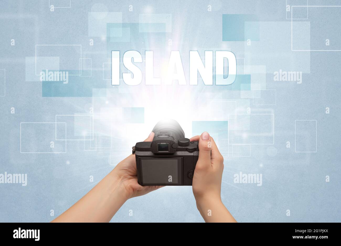 appareil photo numérique portable, concept de voyage Banque D'Images