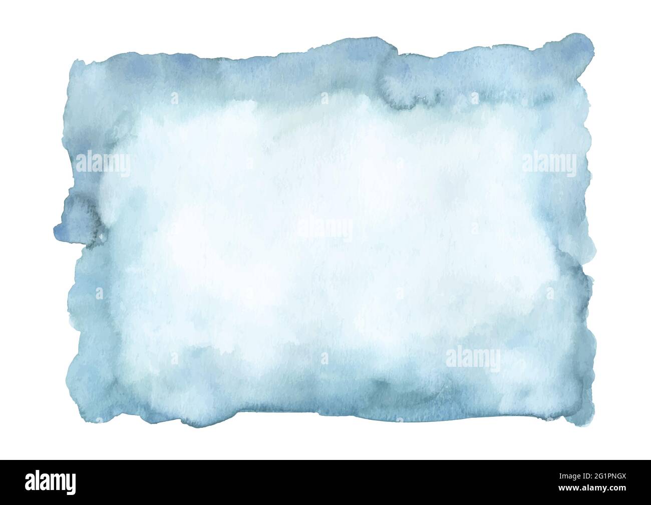 Bleu azur turquoise résumé aquarelle arrière-plan. Taches aquarelles peintes à la main pour la décoration d'art mural, d'affiche, de carte, de couverture ou de banne Illustration de Vecteur