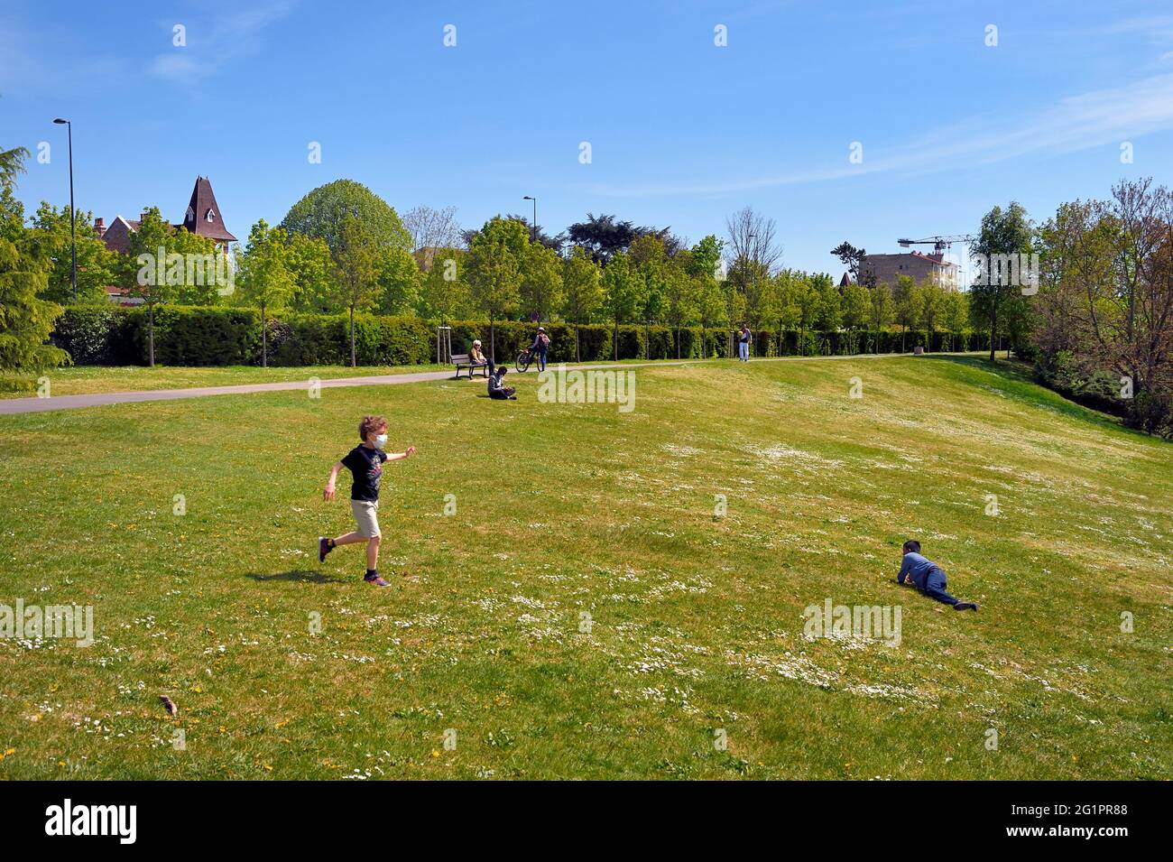 France, Val de Marne, Champigny sur Marne, parc du Tremblay Banque D'Images