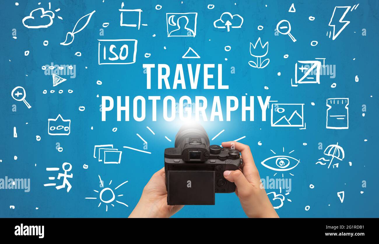 Prise de vue à la main avec un appareil photo numérique Banque D'Images