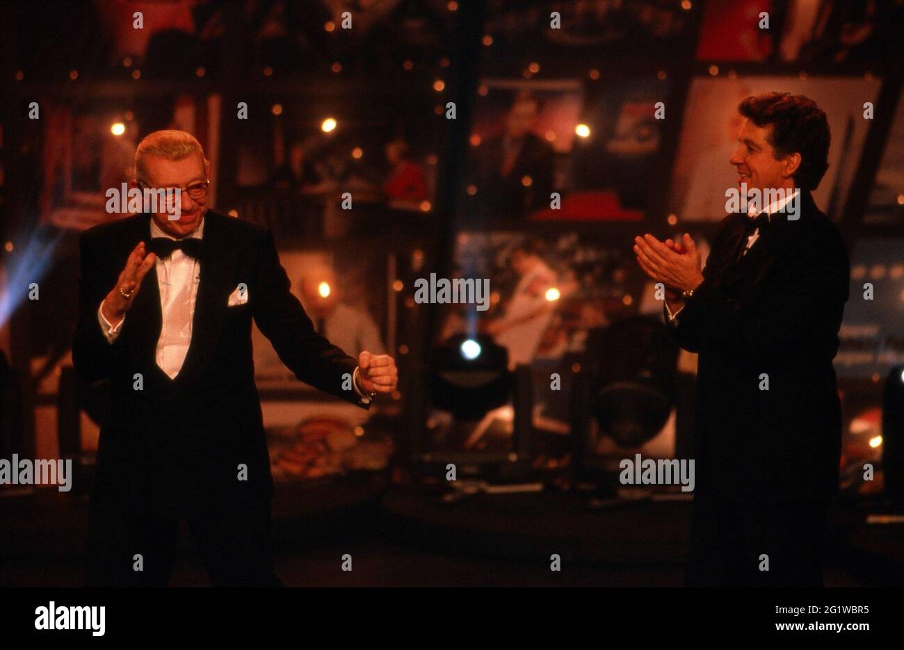 Horst Tappert und Michael Schanze BEI der Verleihung des Telestar 1998 in Köln, Deutschland 1998 im Maritim Hotel Banque D'Images