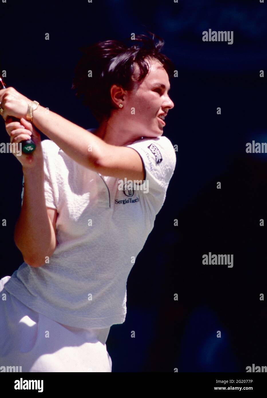 Joueur de tennis suisse Martina Hingis, années 1990 Photo Stock Alamy