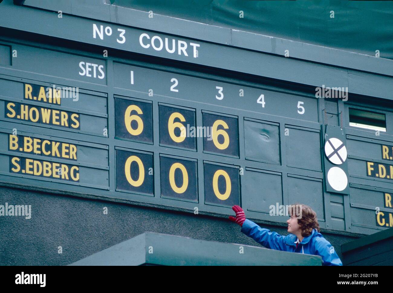 Le panneau d'affichage de wimbledon Banque de photographies et d'images à  haute résolution - Alamy