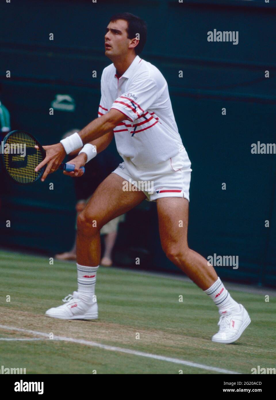Joueur de tennis non identifié, années 1990 Banque D'Images