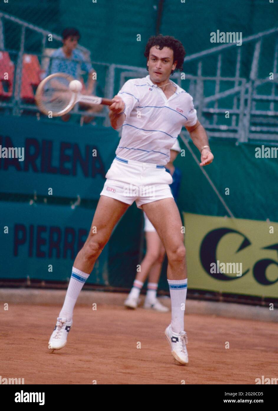 José Luis Clerc, joueur de tennis argentin, années 1980 Photo Stock - Alamy