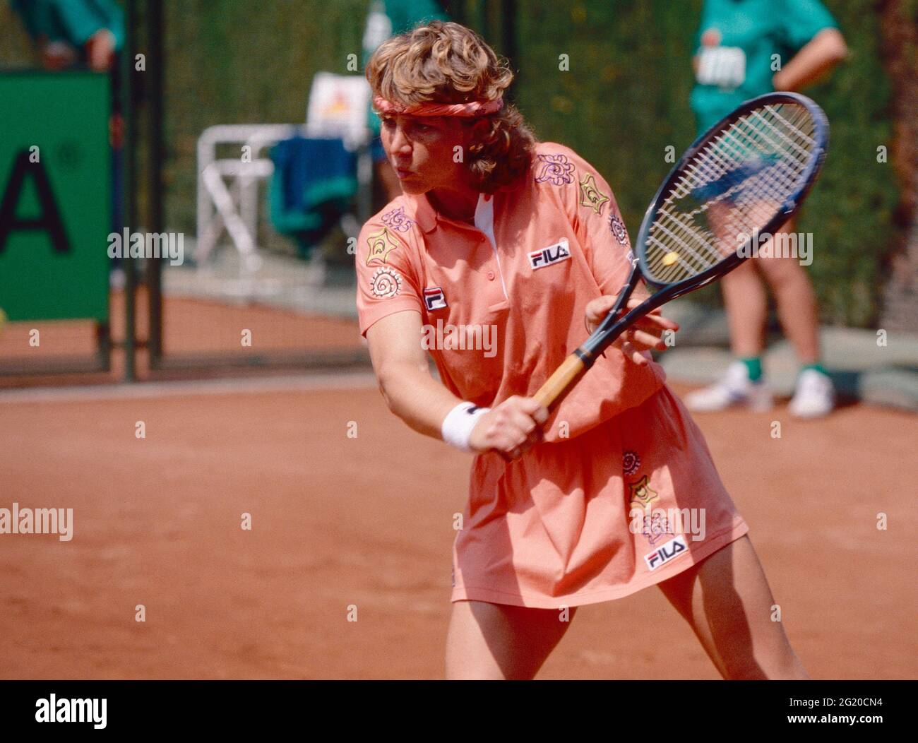Joueur de tennis italien Sabina Cavina, Internazionali Roma 1992 Banque D'Images