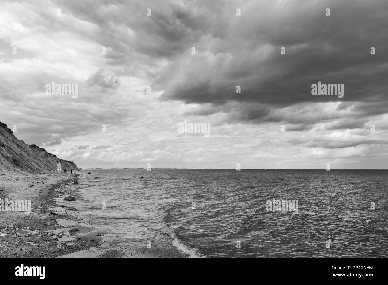 Paysage, c'est un front de mer de Kiel en Allemagne Banque D'Images