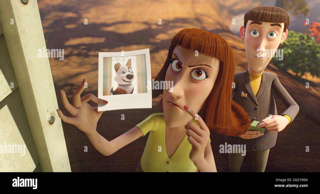CHIEN DISPARU DIFFICULTÉ, (alias TROUBLE), de gauche à droite: Claire (voix: Marissa Winokur), Norbert (voix: Joel McHale), 2019. © Netflix / Courtesy Everett Collection Banque D'Images