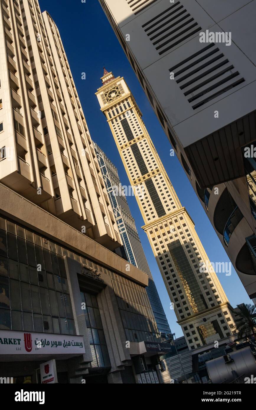 Architecture moderne de Dubaï, Émirats Arabes Unis Banque D'Images