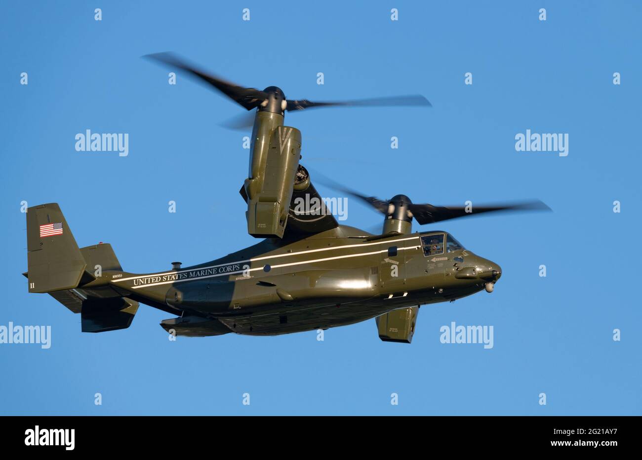 RNAS Culdrose, Helston, Cornwall, Royaume-Uni. 07e juin 2021. USMC MV22 Osprediential Ospreys quittant RNAS Culdrose pendant les préparatifs du G7 crédit: Bob Sharples/Alay Live News Banque D'Images