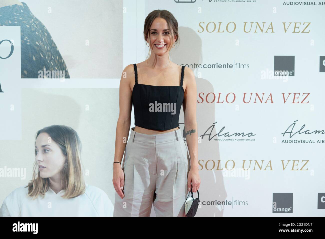 Madrid, Espagne. 07e juin 2021. Silvia Alonso participe à une séance photo du film Solo una vez Premiere à Madrid. Crédit : SOPA Images Limited/Alamy Live News Banque D'Images