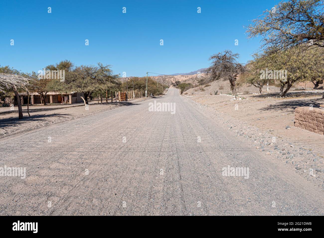Route 40 entre Cafayate et Cachi dans la province de Salta, en Argentine Banque D'Images