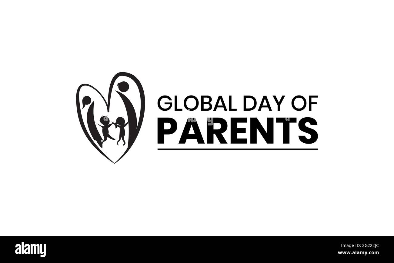 Illustration vectorielle de la Journée mondiale des parents. Modèle de la fête des parents pour les antécédents, la bannière, l'affiche et la campagne de sensibilisation aux cartes. Illustration de Vecteur