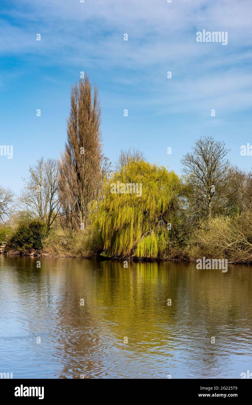 River Trent, Nottingham, Angleterre, Royaume-Uni Banque D'Images