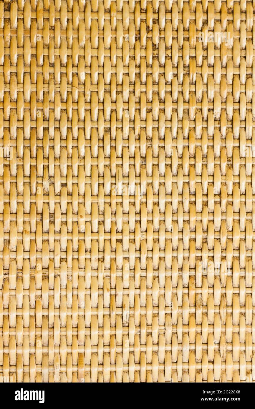 Artisanat thaïlandais de motif de tissage de bambou pour l'utilisation en arrière-plan Banque D'Images