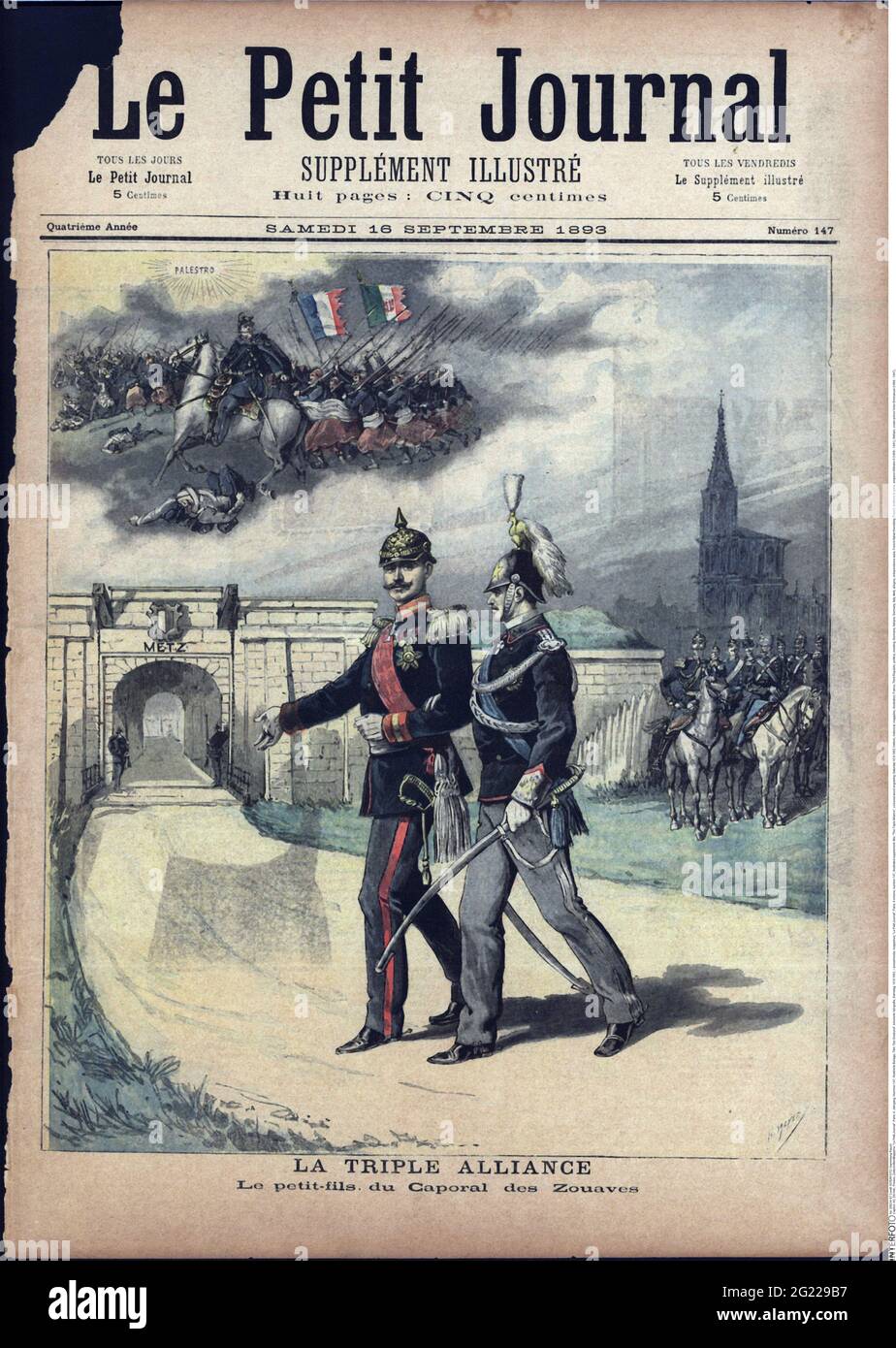 Presse/médias, magazines, « le petit Journal », Paris, 4 volume, Numéro 147, supplément illustré, DROITS-SUPPLÉMENTAIRES-AUTORISATION-INFO-NON-DISPONIBLE Banque D'Images