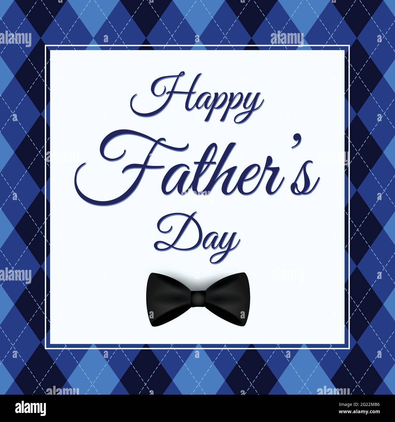 Arrière-plan vecteur de jour de père heureux avec lunettes et noeud papillon. Vœux des pères. Illustration de Vecteur