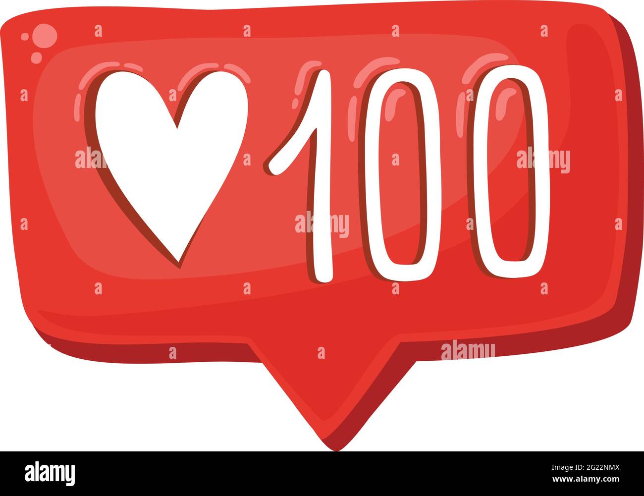 J'aime votre icône de message social, style de dessin animé Illustration de Vecteur