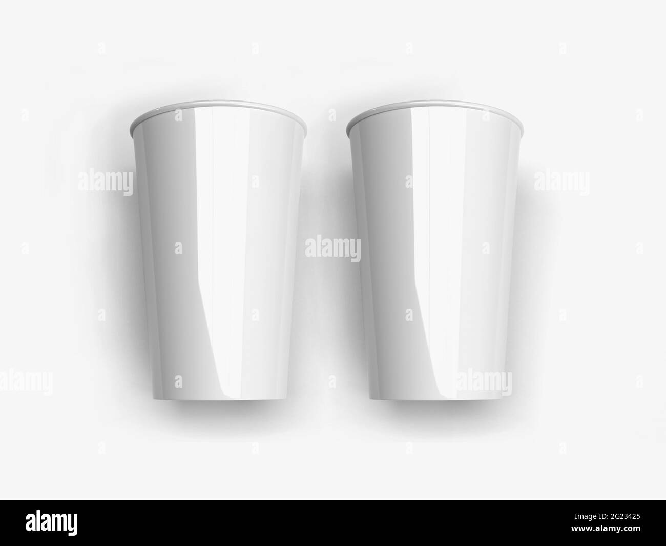 Emballage de la coupelle en plastique Illustration 3D Mockup Scene on  Isolated Background Photo Stock - Alamy