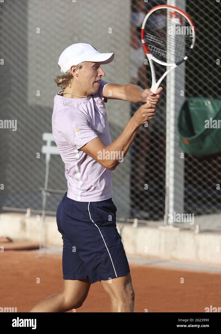 Leo Borg, fils de Bjorn Borg, joue le tournoi junior au cours du 9 jour de l'Open de France 2021, tournoi de tennis Grand Chelem le 7 juin 2021 au stade Roland-Garros à Paris, France - photo Jean Catuffe / DPPI / LiveMedia Banque D'Images