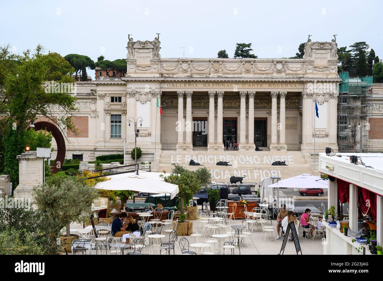 La Galerie nationale d'art moderne et contemporain (Galleria Nazionale d'Arte Moderna e Contemporanea) GNAM, Rome, Italie. Banque D'Images