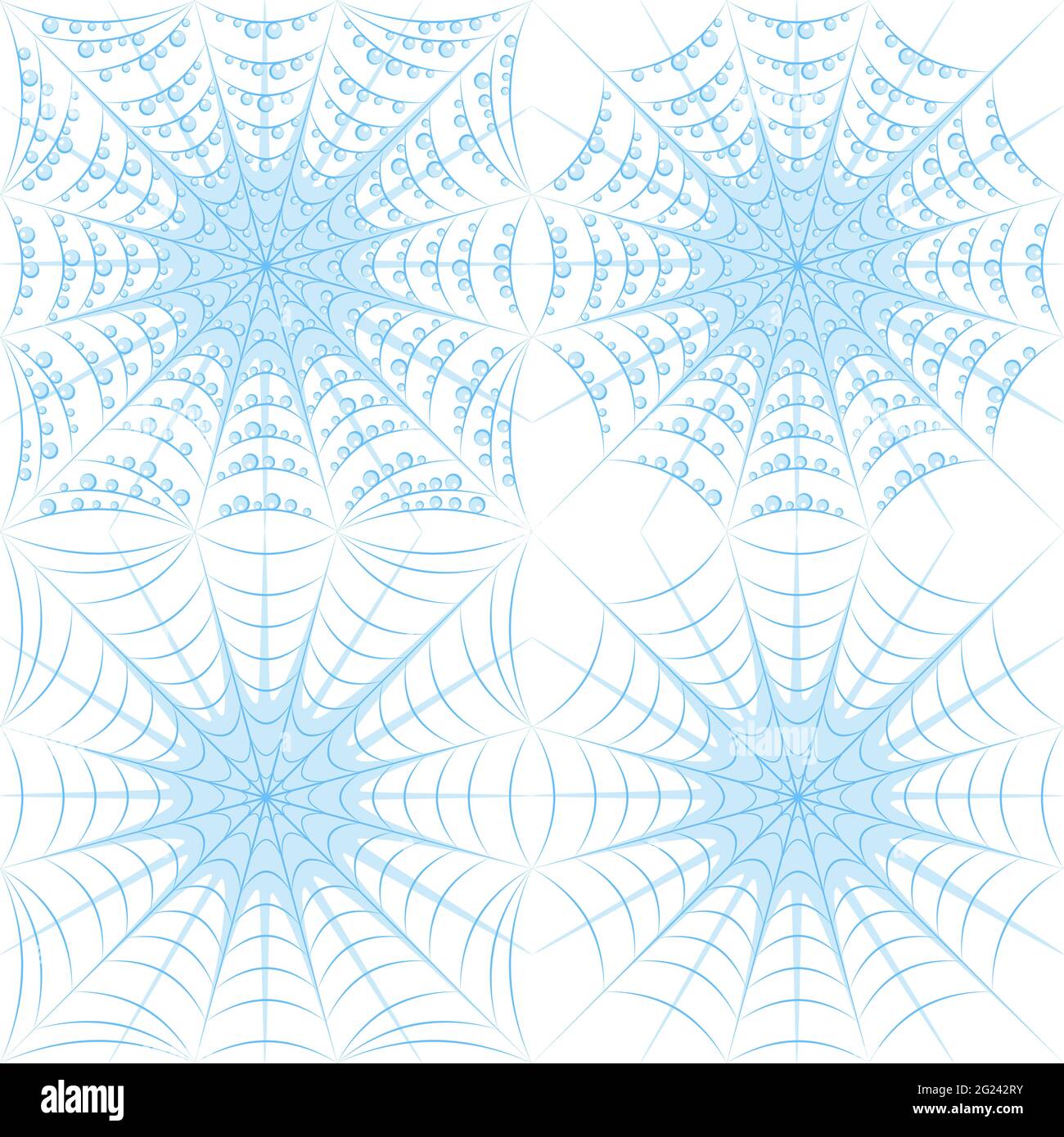 Ensemble de motifs vectoriels de couleur avec toile d'araignée et gouttes. Illustration de Vecteur