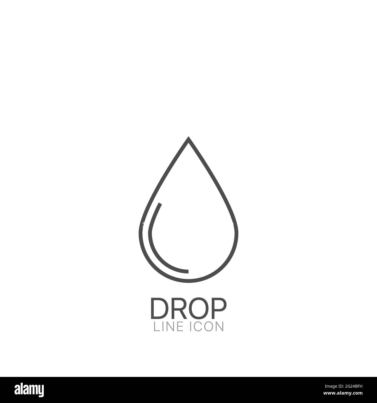 Collection formes de logo de goutte d'eau vectorisé d'icône Illustration de Vecteur