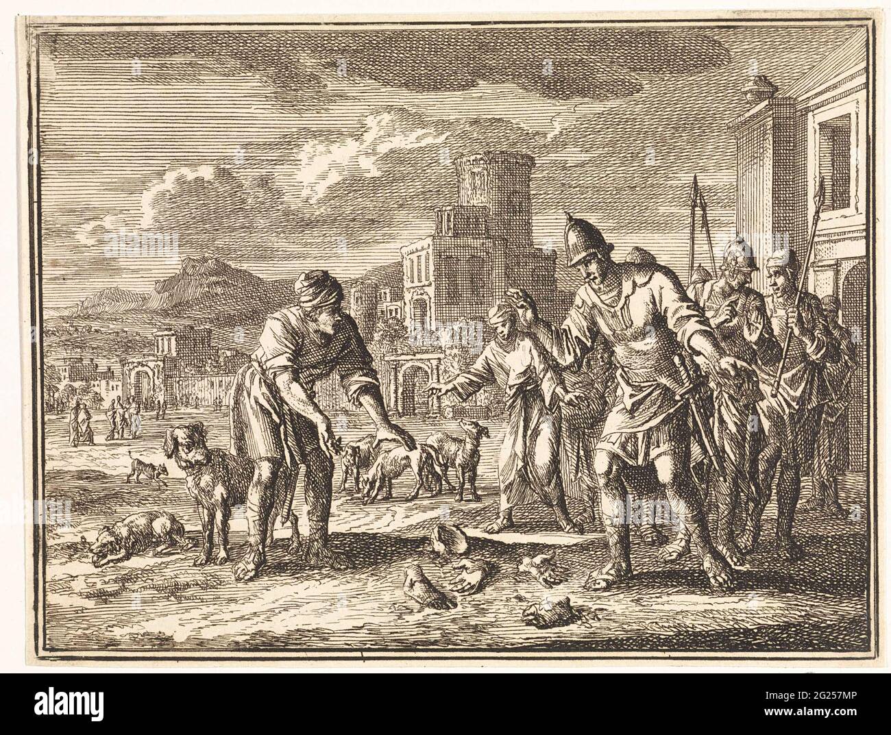 Vestiges d'Izebel trouvés dans la rue. Banque D'Images