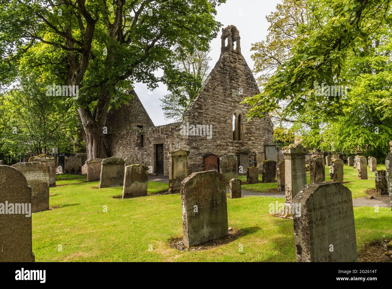 Écosse. L'image est de la tombe des parents de Robert Burns qui sont interrés au cimetière du chantier naval d'Auld Kirk [ancienne église] à Alloway. Banque D'Images