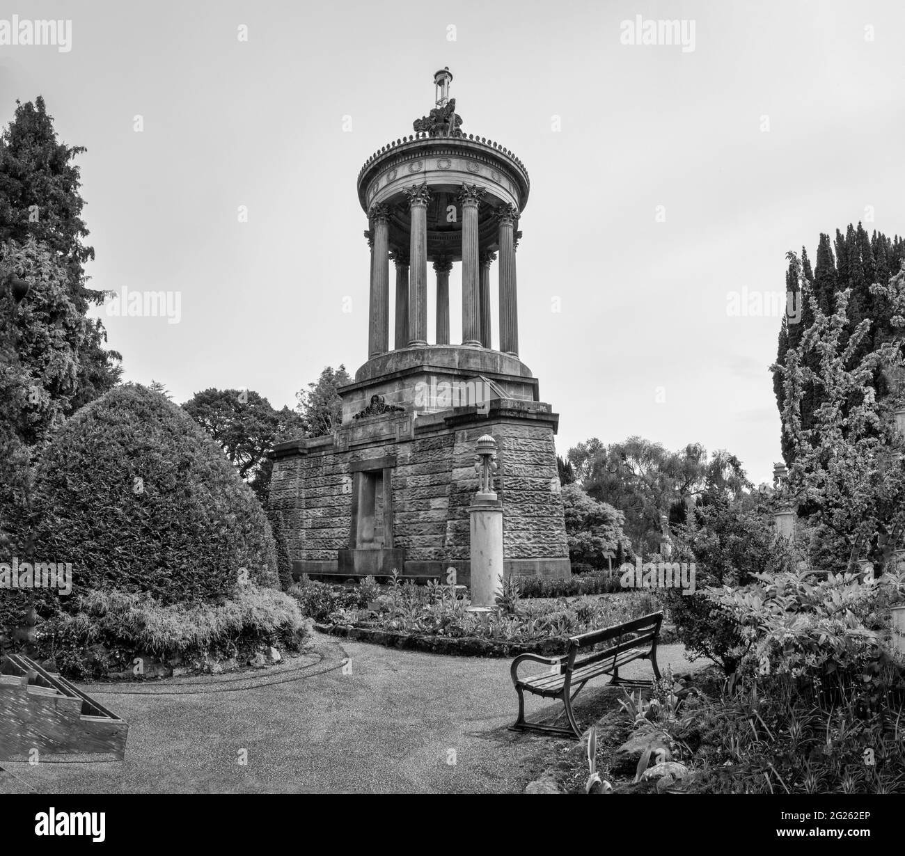 Écosse. Les jardins commémoratifs de Robert Burns à Alloway, dans le Ayrshire, en Écosse, dédiés au célèbre poète et auteur Banque D'Images