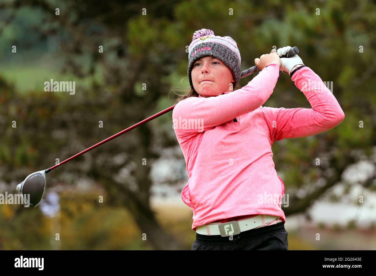 8 juin 2021, Troon. BETH COULTER qui s'est arrêté au 17 sur Barassie Links GC, Troon pendant le championnat de golf amateur de Womens, Credit: Findlay/Alay Live News Banque D'Images