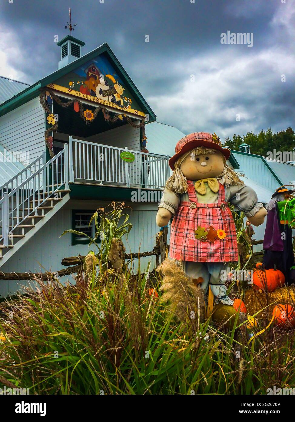 Granby, Canada, septembre 2019, jardin au gîte et à la ferme Verger Champète dans la province de Québec Banque D'Images