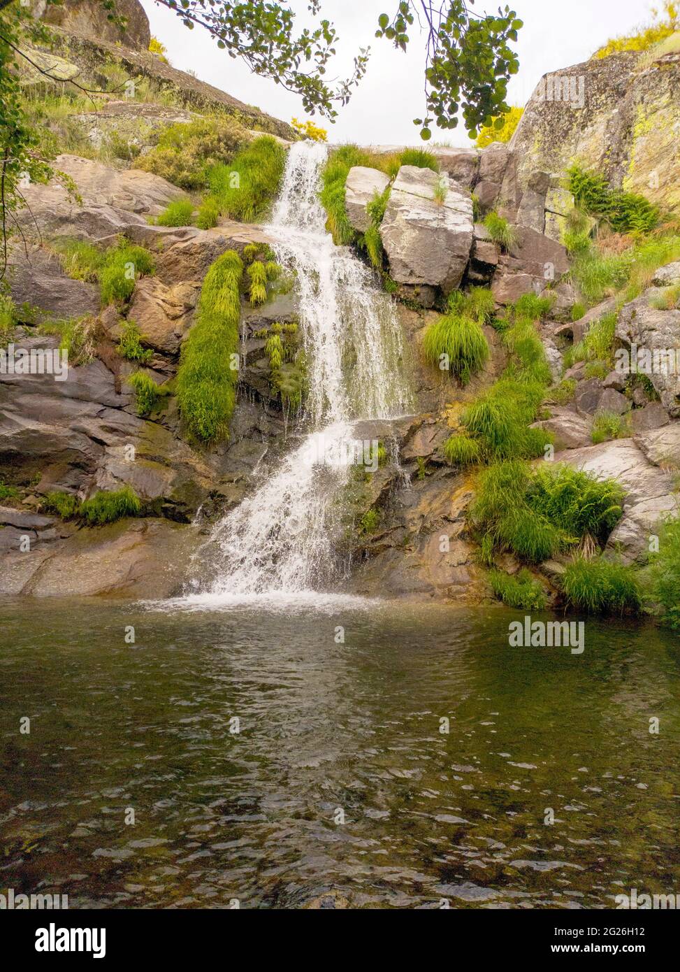 Cascada del Forero dans la vallée de l'Ambroz Estrémadure Espagne Banque D'Images