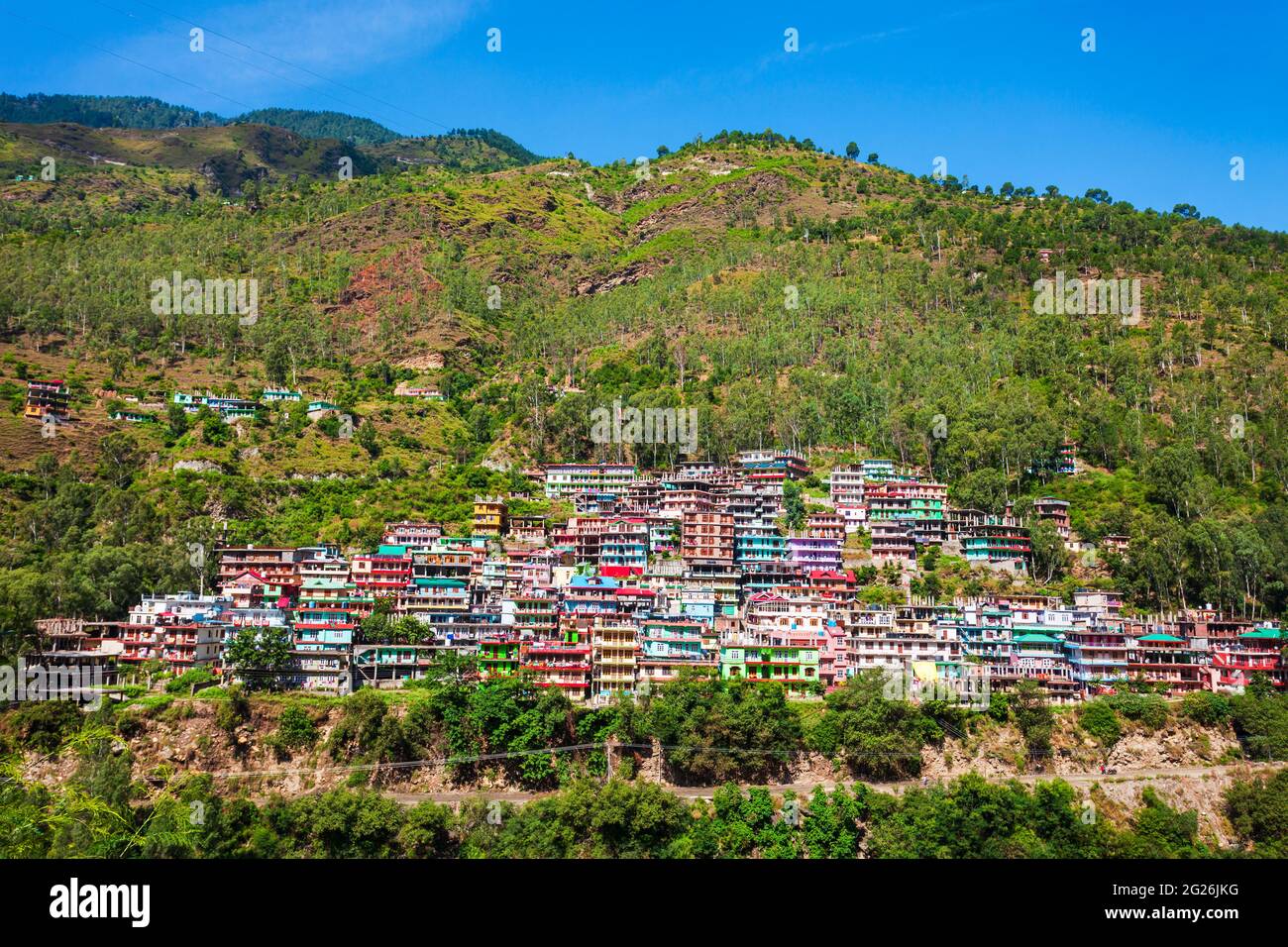 Rampur Bushahr est une ville du district de Shimla, Etat de l'Himachal Pradesh en Inde Banque D'Images