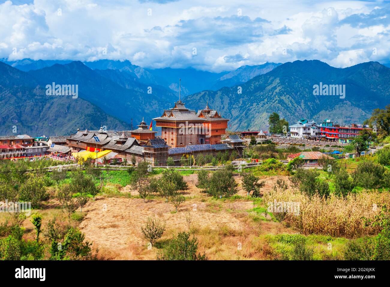 Temple Bhimakali ou Temple Shri Bhima Kali est un temple hindou à Sarahan dans l'Himachal Pradesh en Inde Banque D'Images