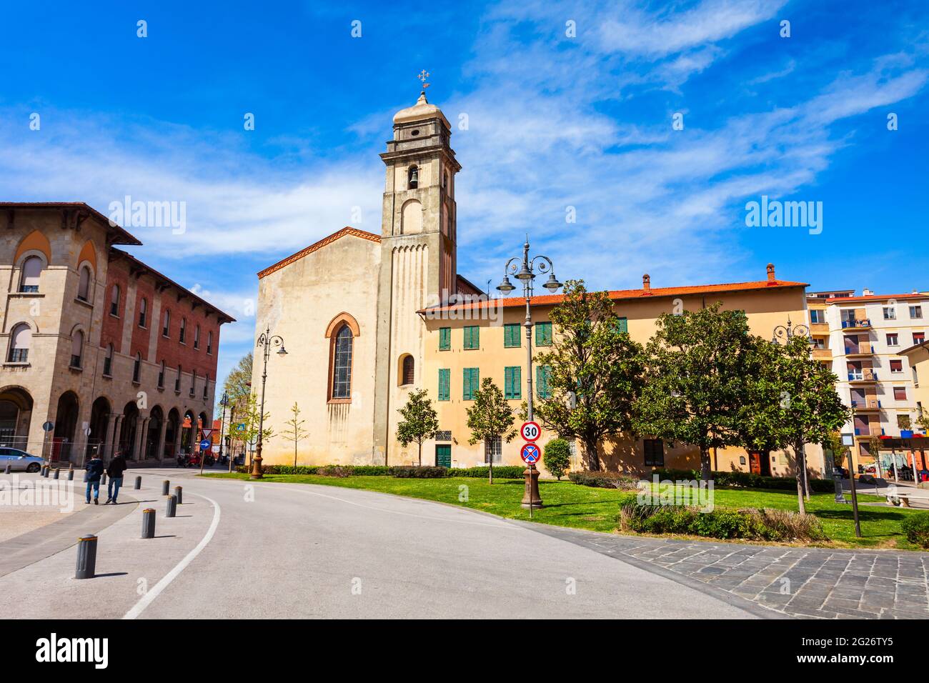 L'abbaye de Saint Antoine est une église catholique près de la Piazza Vittorio Emanuele, dans le centre-ville de Pise en Toscane, Italie Banque D'Images