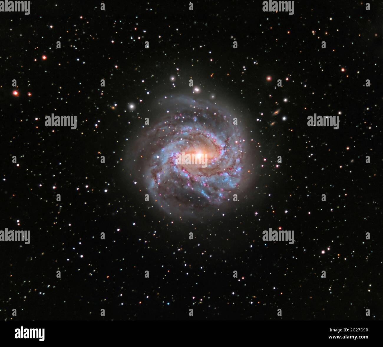 Messier 83, la Galaxie Pinwheel Sud. Banque D'Images